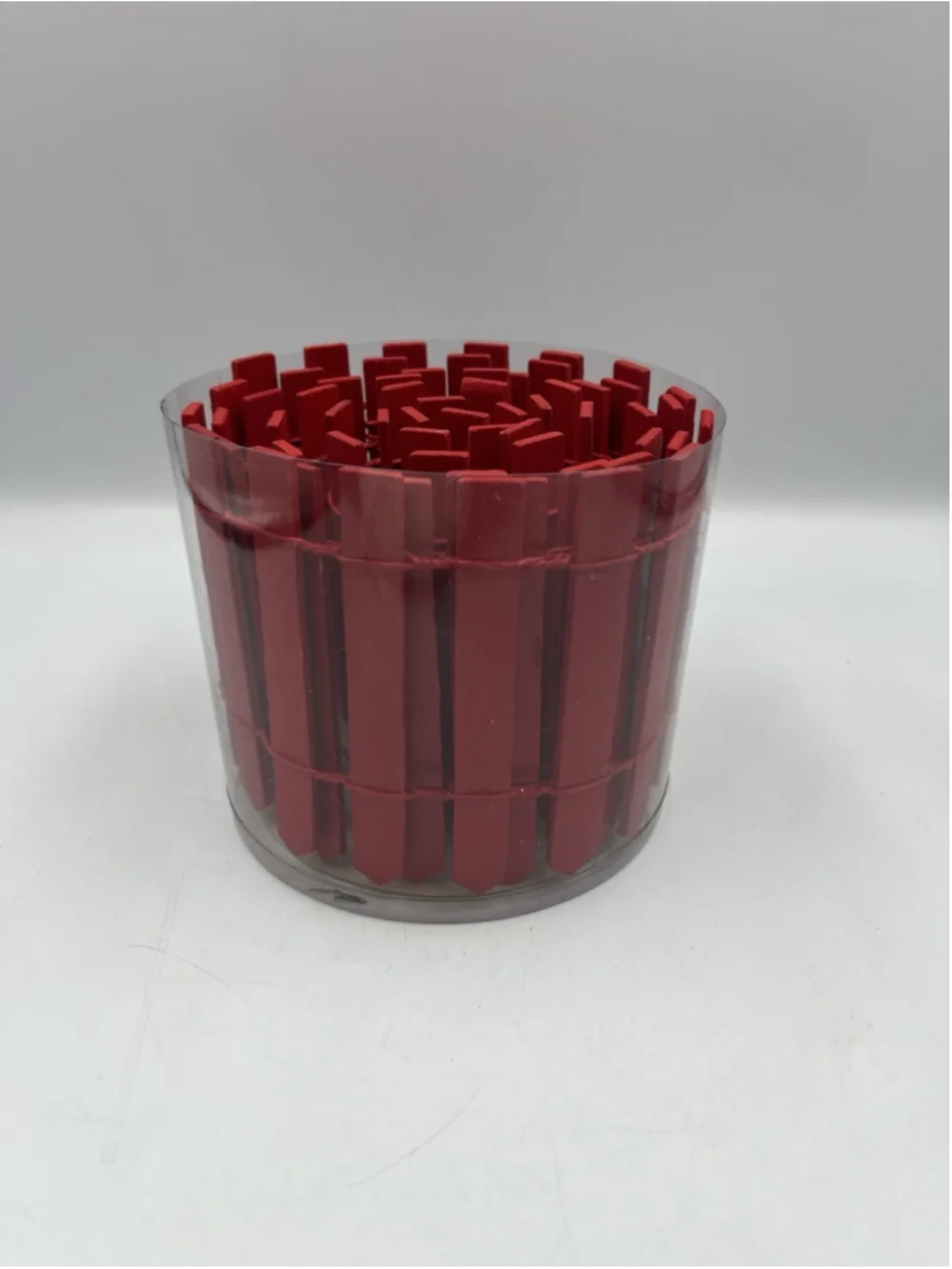 VTG DEPT 56 RED PICKET FENCE GARLAND, 4-3/8